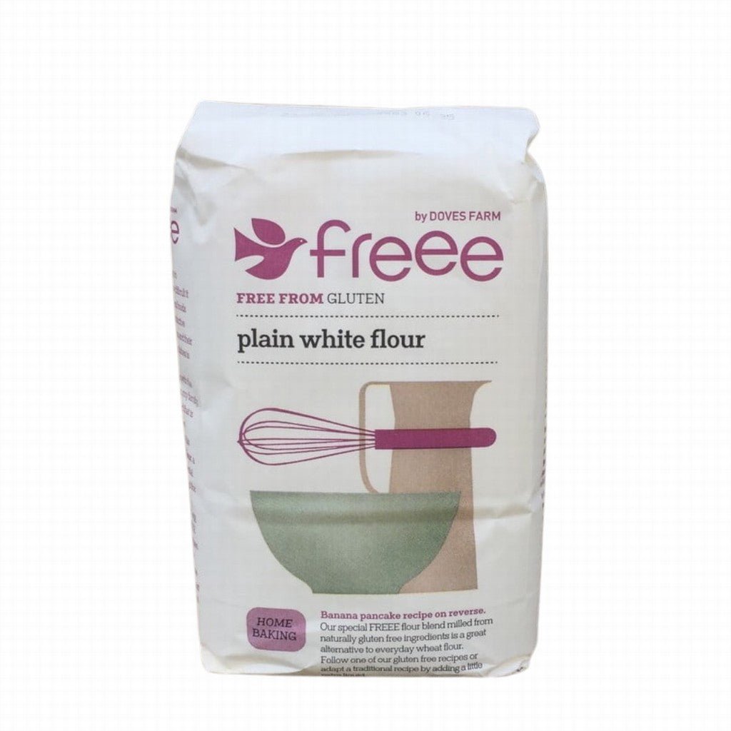 Freee By Doves Farm Plain White Flour 1KG - Earthfare Supermarket - 5011766010139