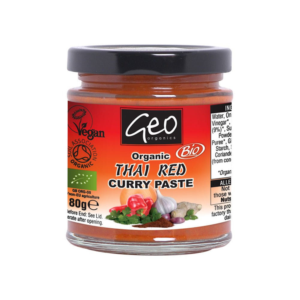 Geo Organic Red Thai Curry Paste - Earthfare Supermarket - 5060005460570
