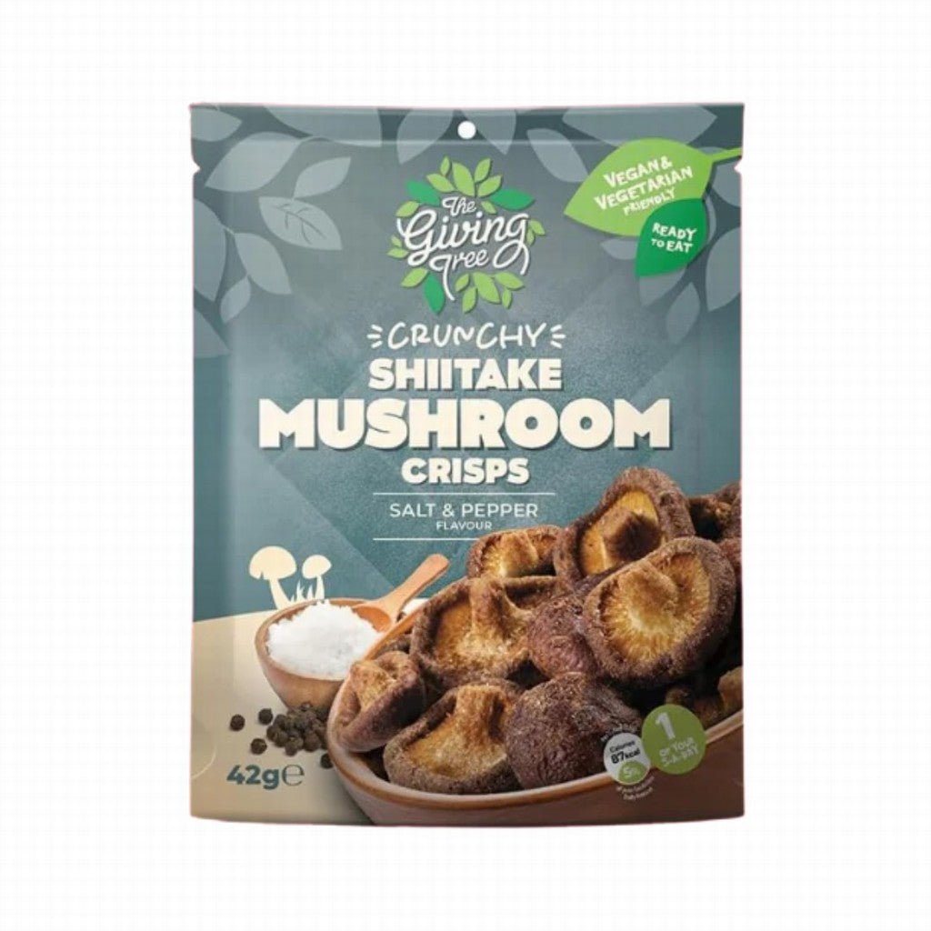 Giving Tree Shitake Mushroom Salt & Pepper Crisps 42g - Earthfare Supermarket - 5060343941632