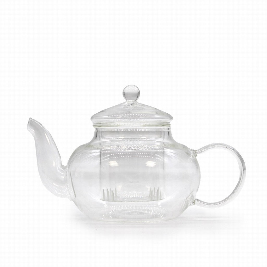 Glass Infuser Teapot Round 400Ml - Earthfare Supermarket - 5056368317170