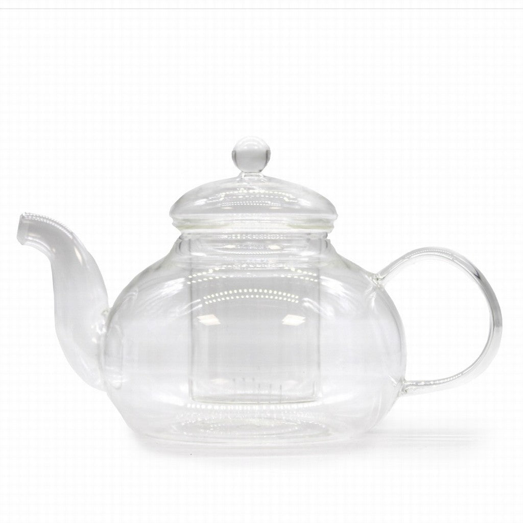Glass Infuser Teapot Round 800ML - Earthfare Supermarket - 5056368317187