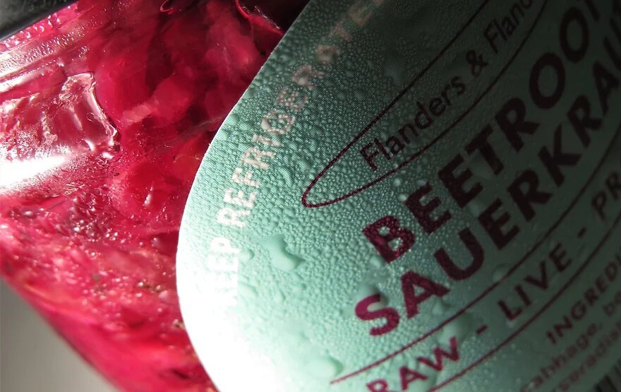 Glastonbury Ferments Beetroot & Horesradish Sauerkraut - Earthfare Supermarket - 0604565427472