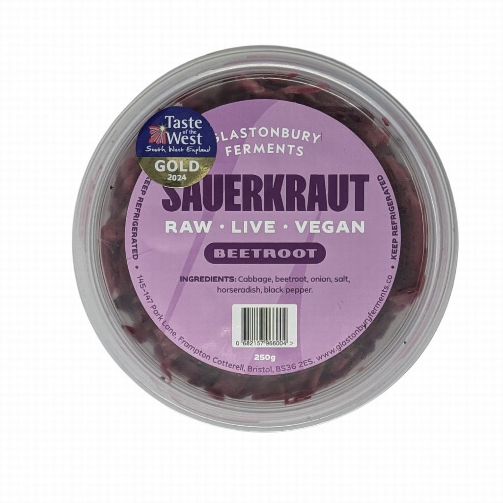 Glastonbury Ferments Beetroot Sauerkraut Bio Tub - Earthfare Supermarket - 0682157966004