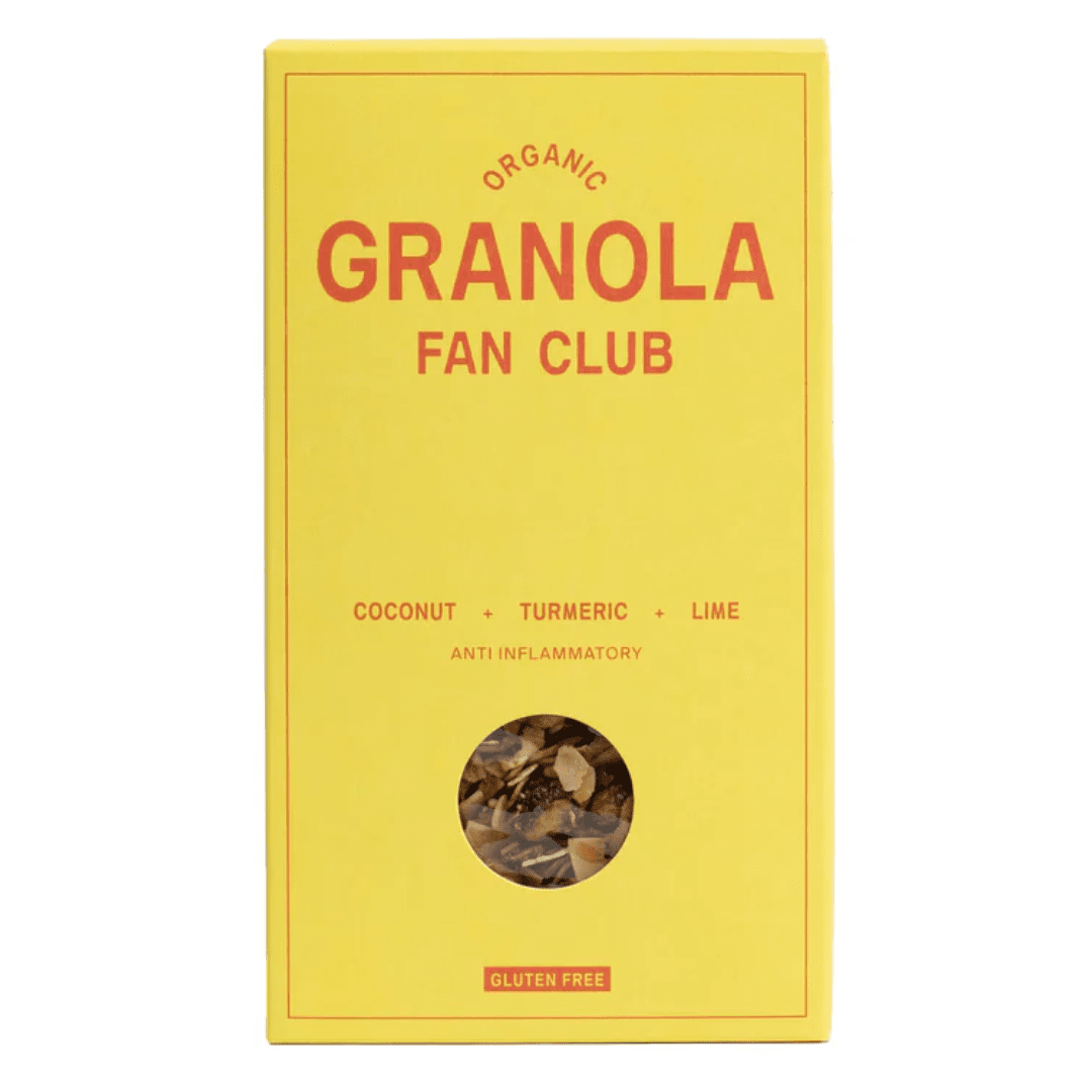 Granola Fan Club Organic Granola Coconut & Turmeric & Lime 330G - Earthfare Supermarket - 5070003697328