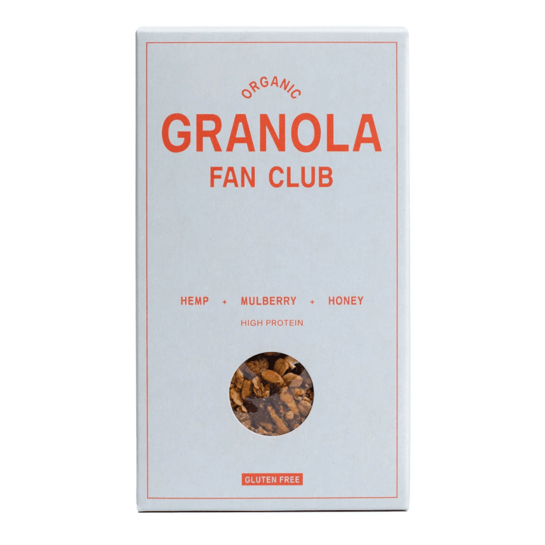 Granola Fan Club Organic Granola Hemp & Honey & Mulberry 330G - Earthfare Supermarket - 5070003697304