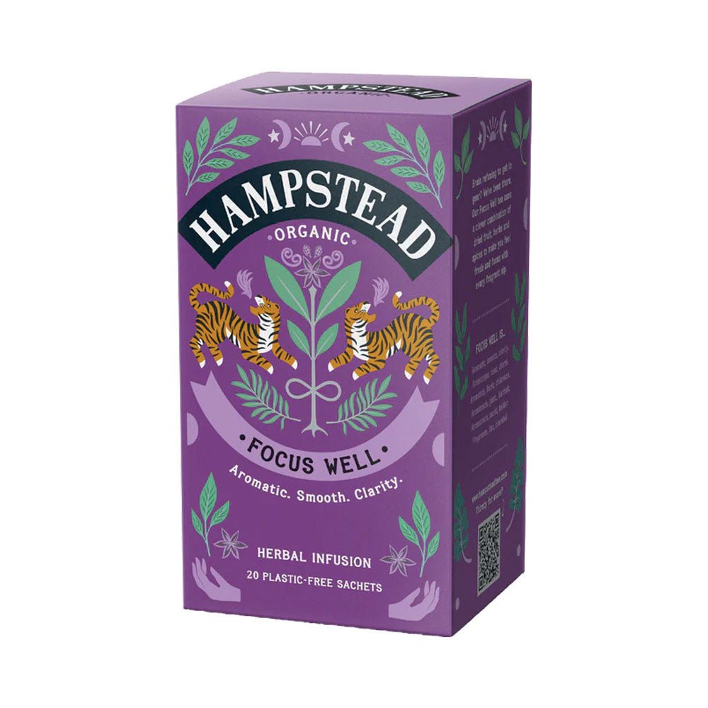 Hampstead Organic Tea Focus Well Teabags - Earthfare Supermarket - 813427000986