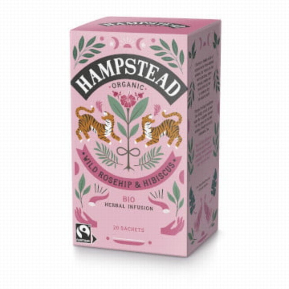Hampstead Tea Organic Fairtrade Rosehip & Hibiscus - Earthfare Supermarket - 813427000429
