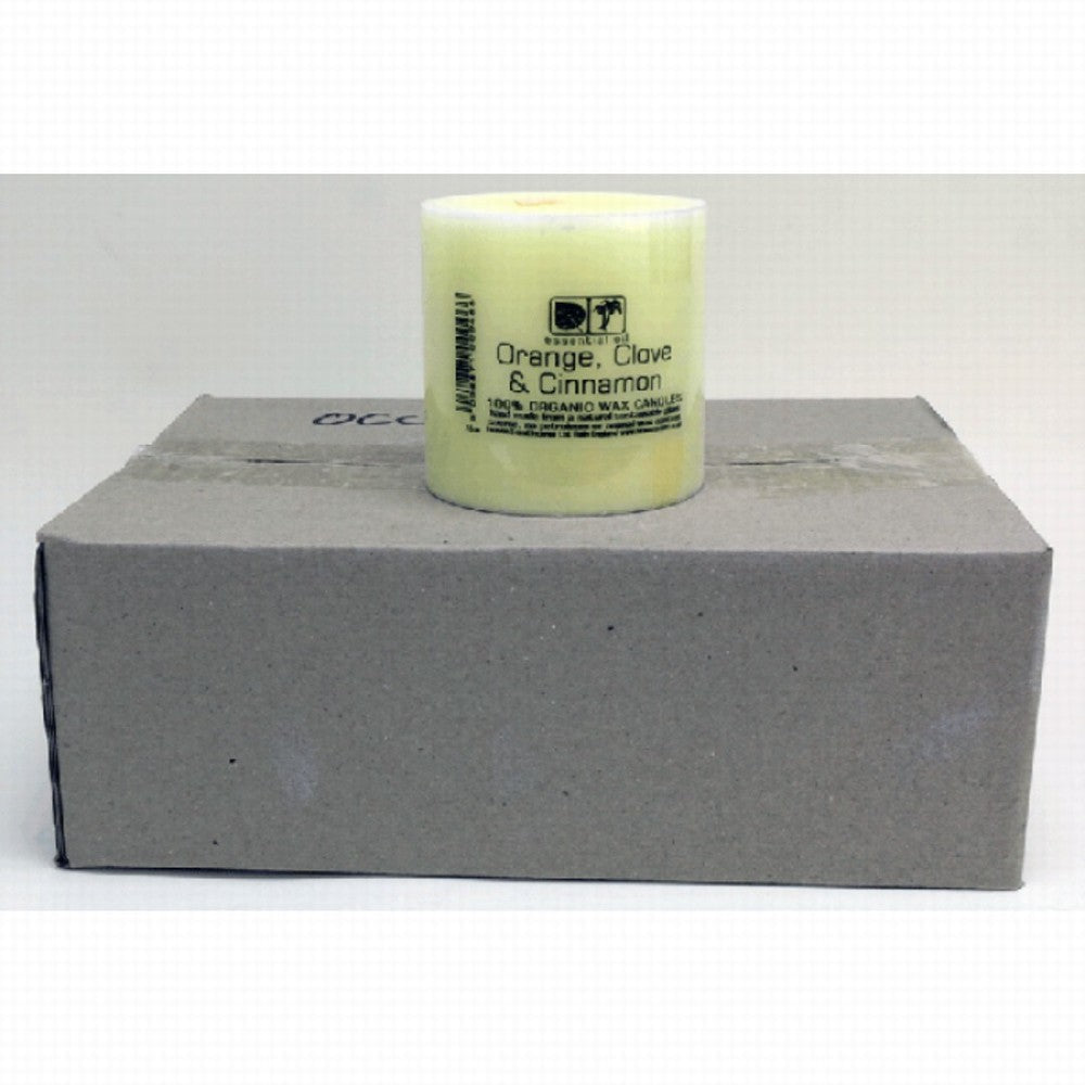 Heaven Scent Pillar Candle Orange & Clove - Earthfare Supermarket - 5038871000466