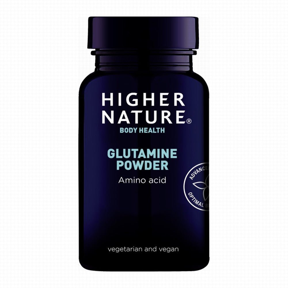 Higher Nature Glutamine Powder 100G - Earthfare Supermarket - 5031013100536