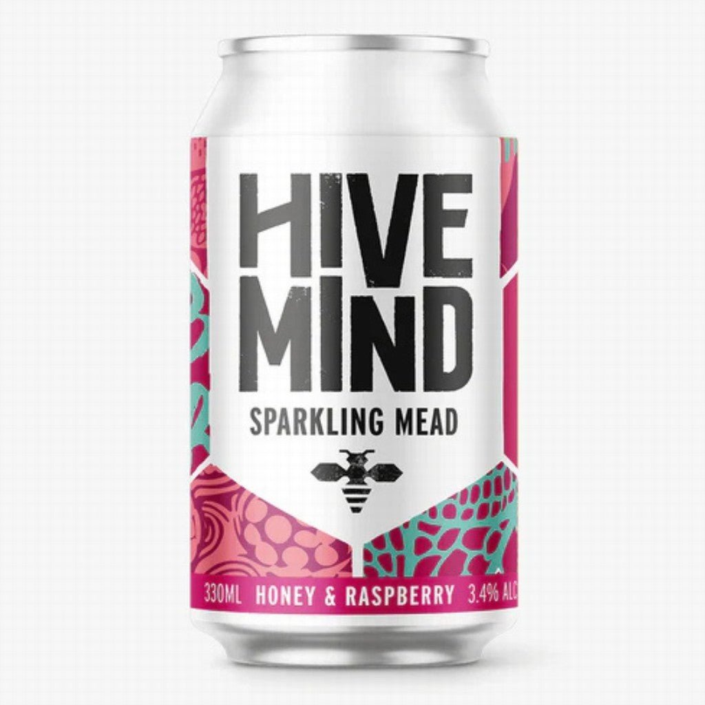 Hive Mind Honey & Raspberry Mead Can - Earthfare Supermarket - 5065015527176