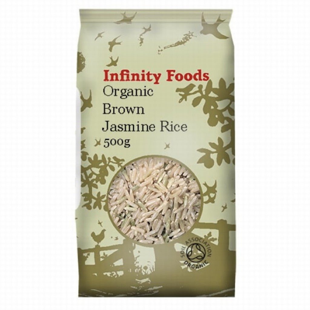 Infinity Organic Brown Rice Jasmine 500g - Earthfare Supermarket - 5028869011901