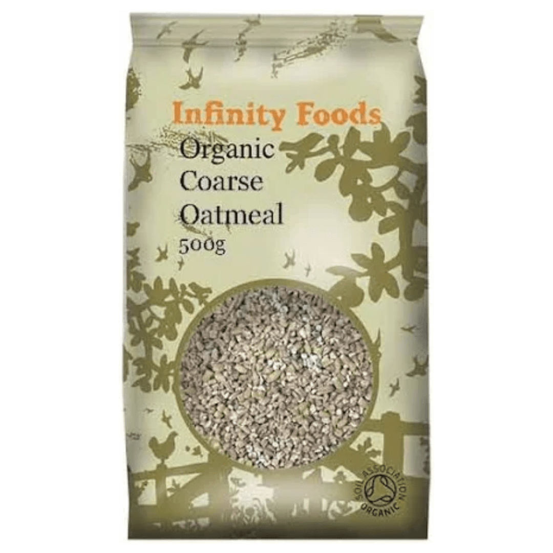 Infinity Organic Coarse Oatmeal 500G - Earthfare Supermarket - 5028869030506
