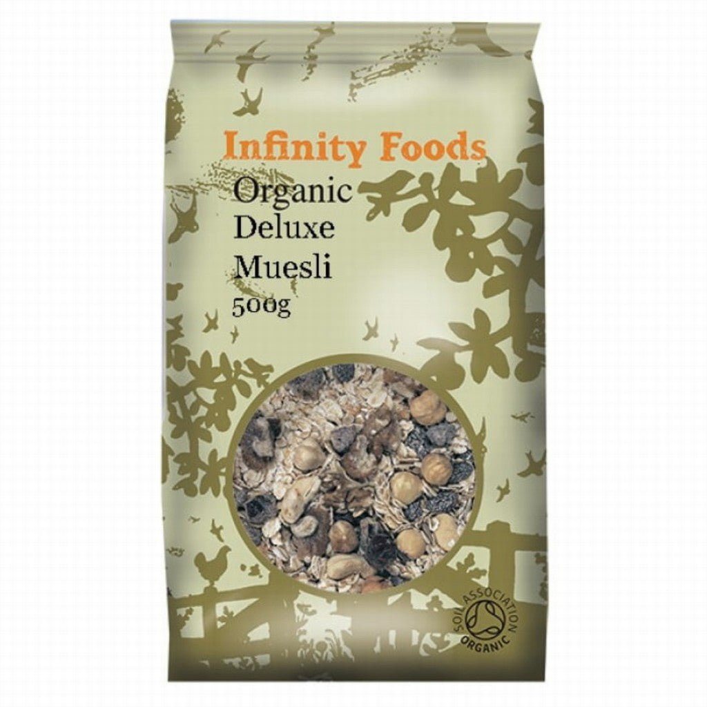 Infinity Organic Deluxe Muesli 500G - Earthfare Supermarket - 5028869040574