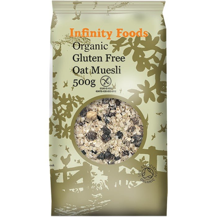 Infinity Organic Gluten Free Muesli 500G - Earthfare Supermarket - 5028869040307