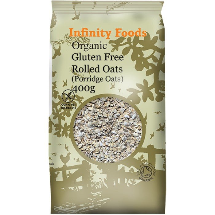 Infinity Organic Gluten Free Rolled Oats 500g - Earthfare Supermarket - 5028869020903