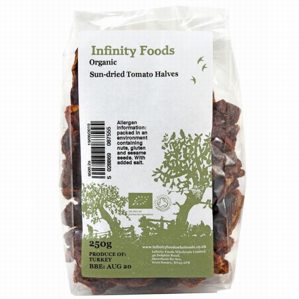 Infinity Organic Sundried Tomato Halves - Earthfare Supermarket - 5028869087555