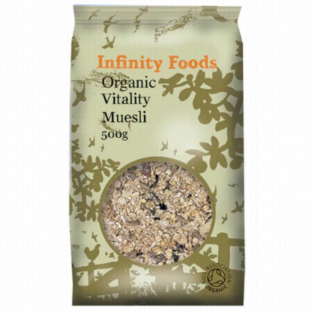 Infinity Organic Vitality Muesli 500G - Earthfare Supermarket - 5028869040420
