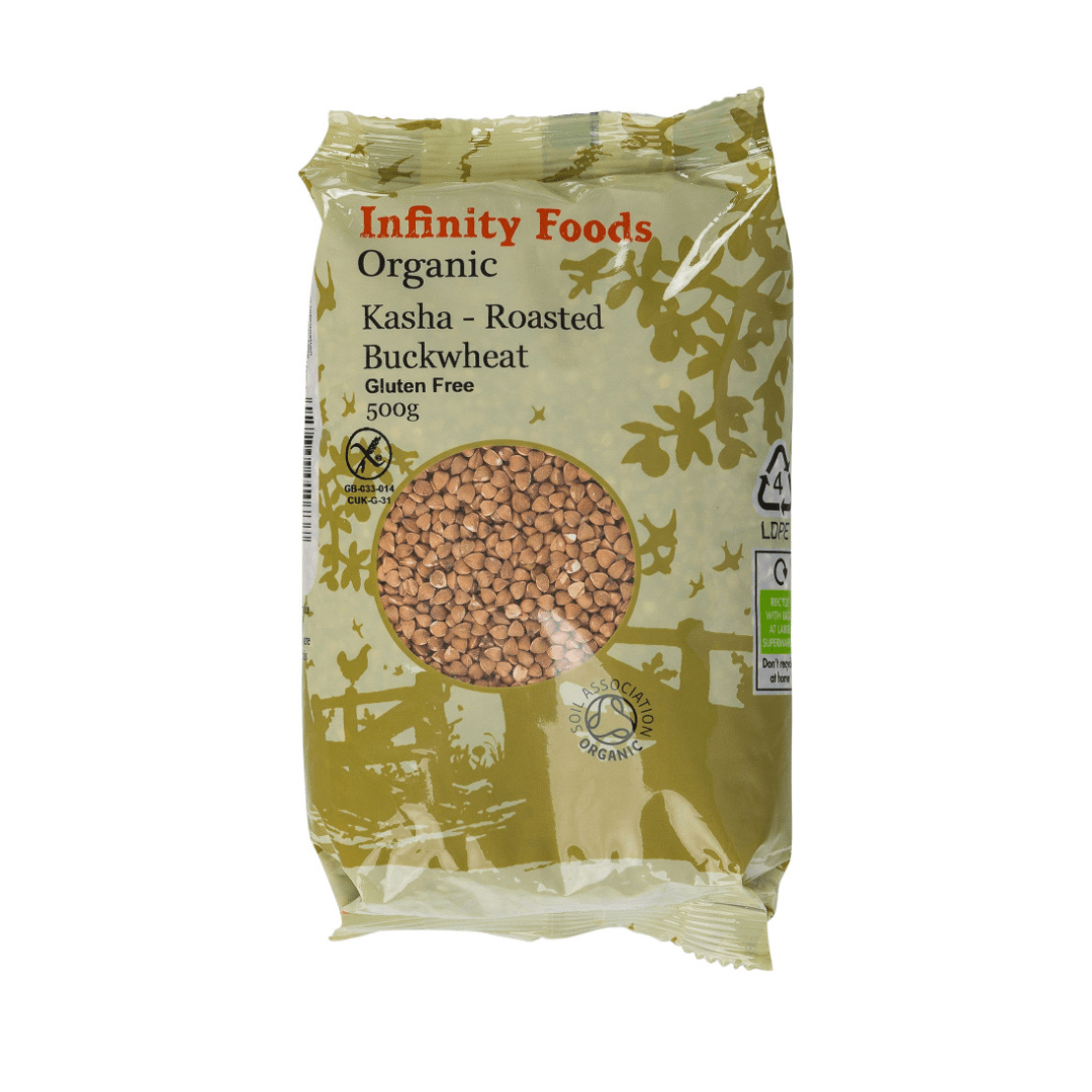 Infinty Organic Kasha Buckwheat Roasted 500g - Earthfare Supermarket - 5028869010737