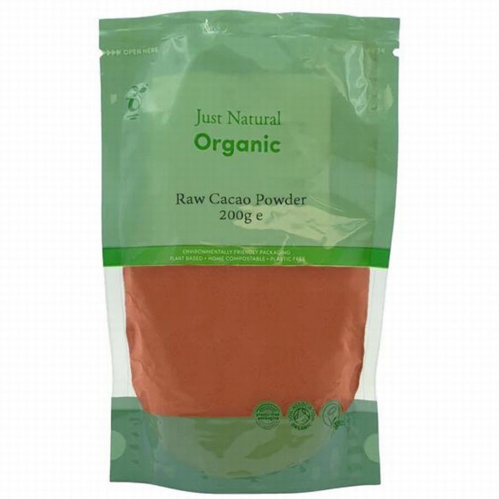 Just Natural Organic Cacao Powder Raw - Earthfare Supermarket - 5060338035971