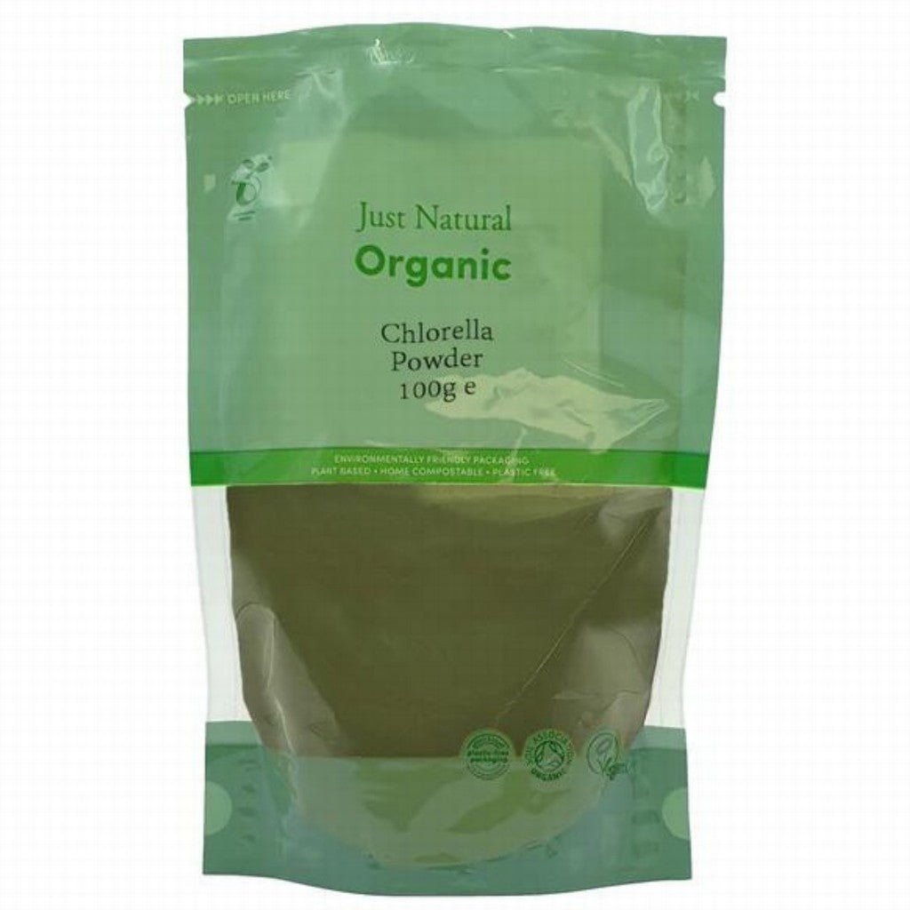 Just Natural Organic Chlorella Powder - Earthfare Supermarket - 5056078807558