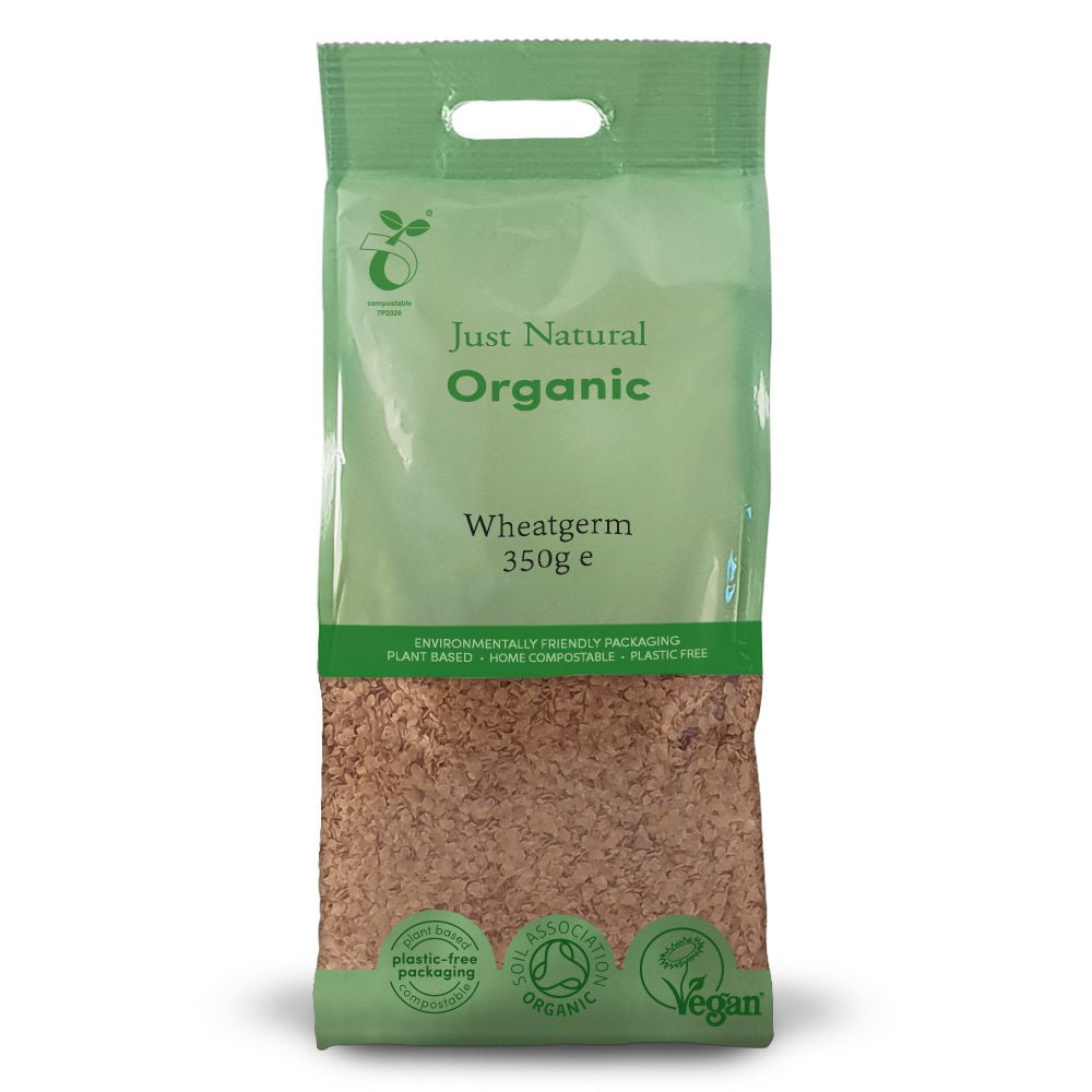 Just Natural Organic Wheatgerm 350g - Earthfare Supermarket - 5056078807824