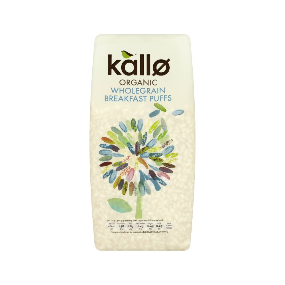Kallo Organic Wholegrain Puffed Rice Cereal - Earthfare Supermarket - 5013665101413