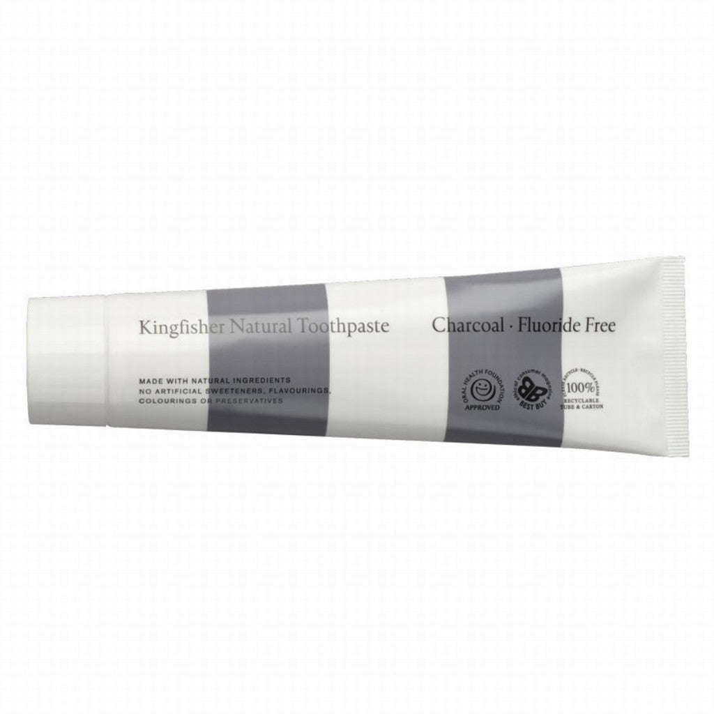 Kingfisher Charcoal Toothpaste - Earthfare Supermarket - 5016912212924