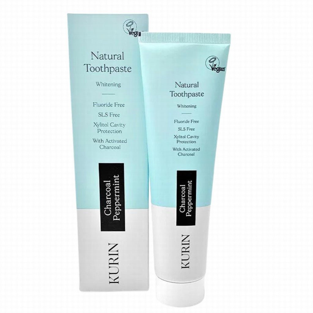 Kurin Fluoride Free Toothpaste Charcoal Peppermint - Earthfare Supermarket - 5055177537960