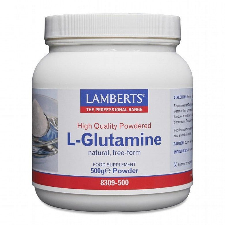 Lamberts L - Glutamine 500g Powder - Earthfare Supermarket - 5055148403737