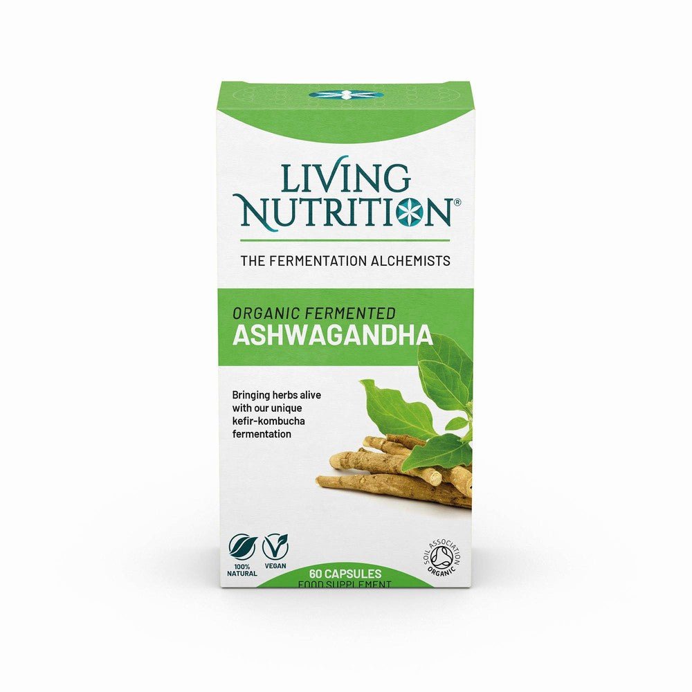 Living Nutrition Organic Fermented Ashwagandha - Earthfare Supermarket - 0658556024584