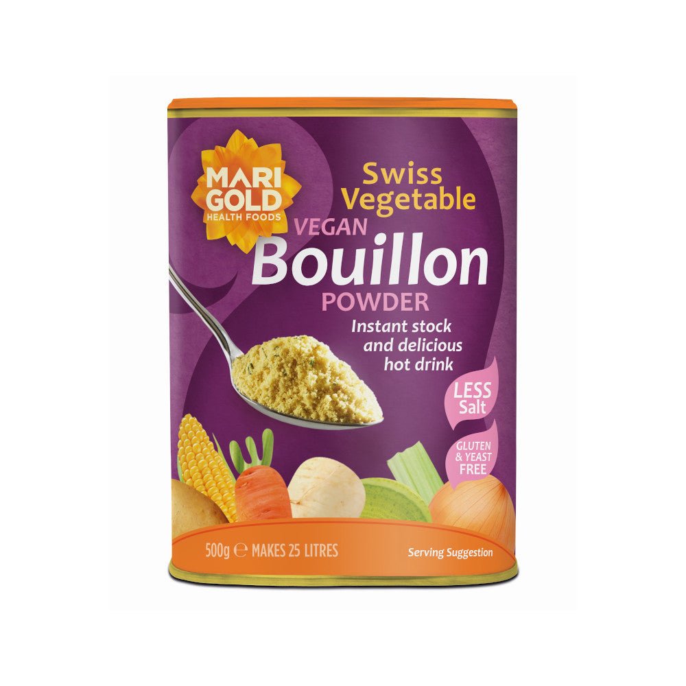 Marigold Vegan Bouillon Powder Less Salt 500G - Earthfare Supermarket - 5016084811277