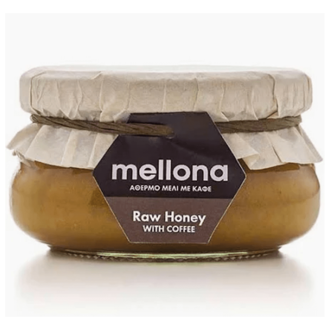 Mellona Raw Honey with Coffee Cloth Top 230g - Earthfare Supermarket - 5291573000657