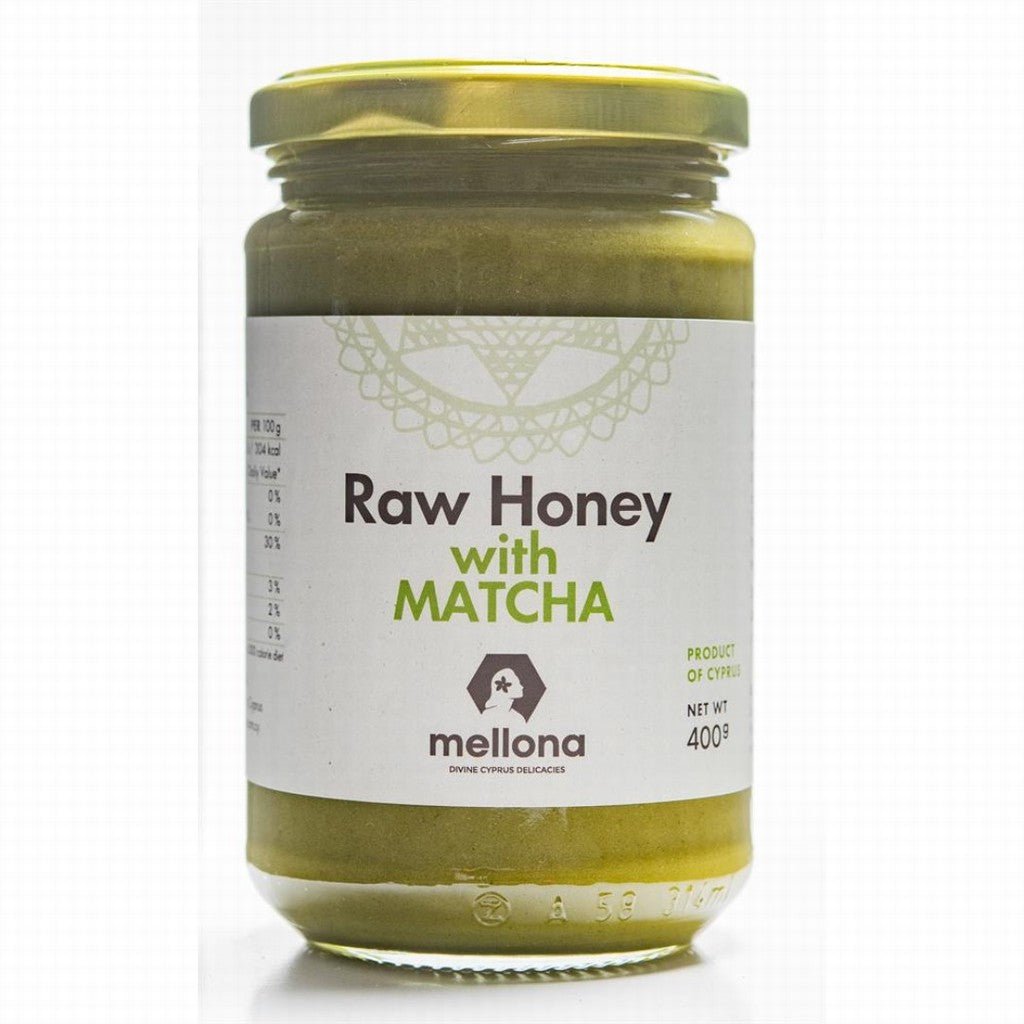 Mellona Raw Honey with Matcha 400g - Earthfare Supermarket - 5291573003382