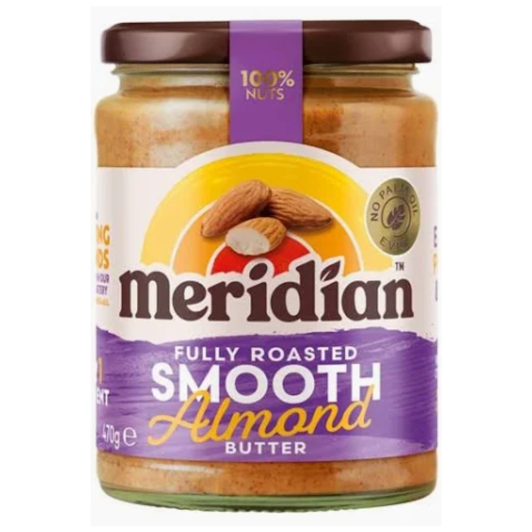 Meridian Almond Butter Smooth 470G - Earthfare Supermarket - 5060132284360