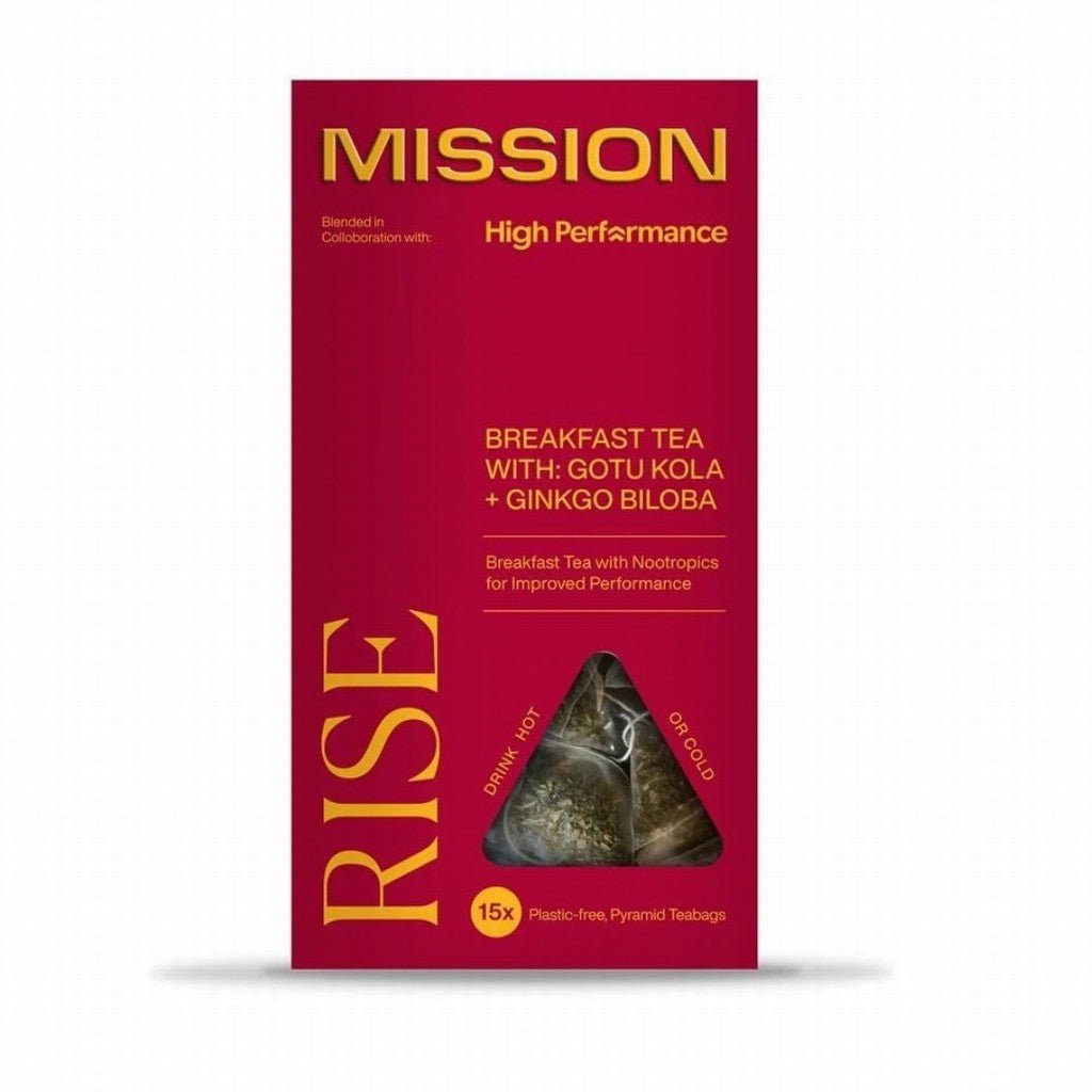MISSION Rise Breakfast Tea With Gotu Kola & Ginkgo Biloba - Earthfare Supermarket - 5060570041242