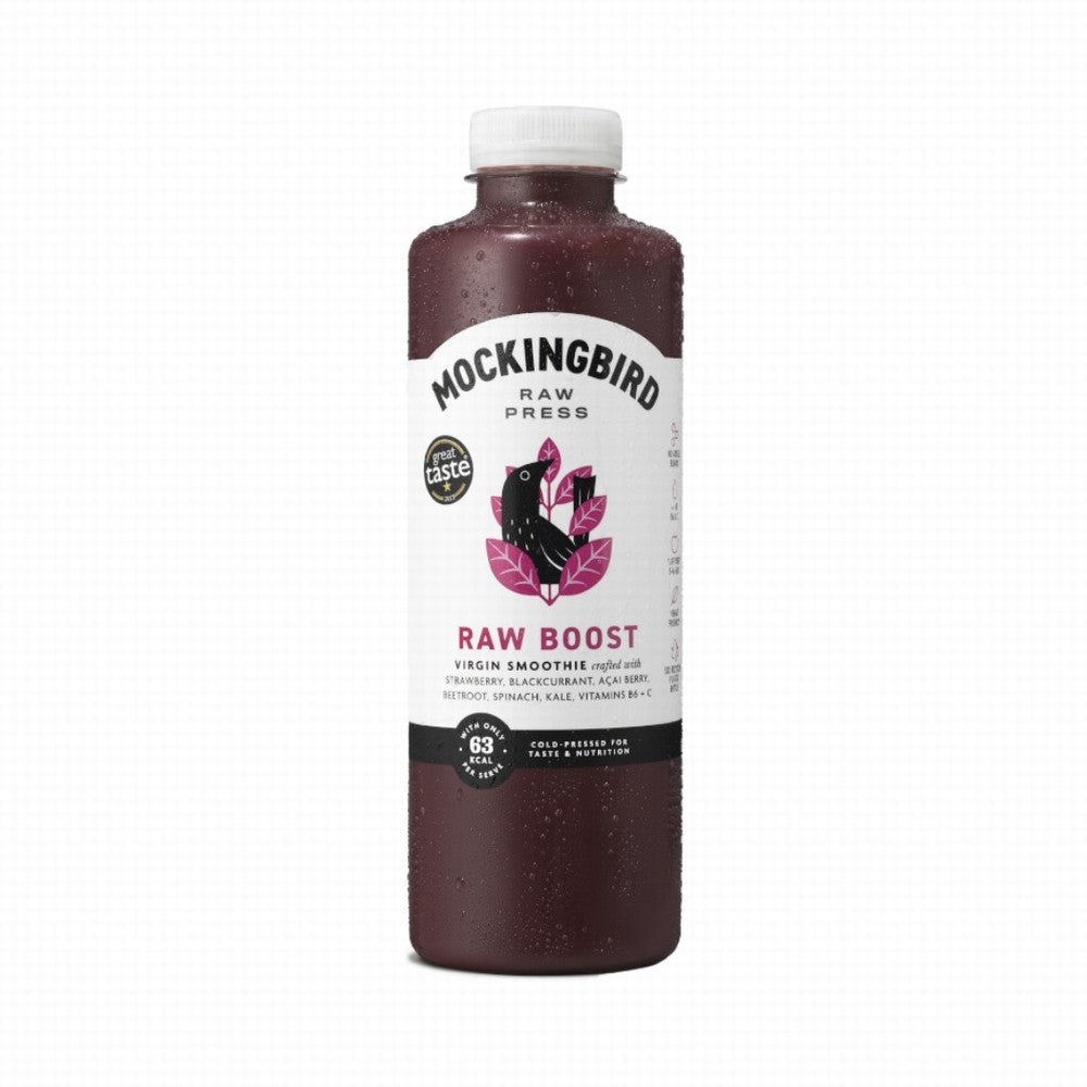 Mockingbird Raw Boost Smoothie Berry & Acai - Earthfare Supermarket - 5060406461855
