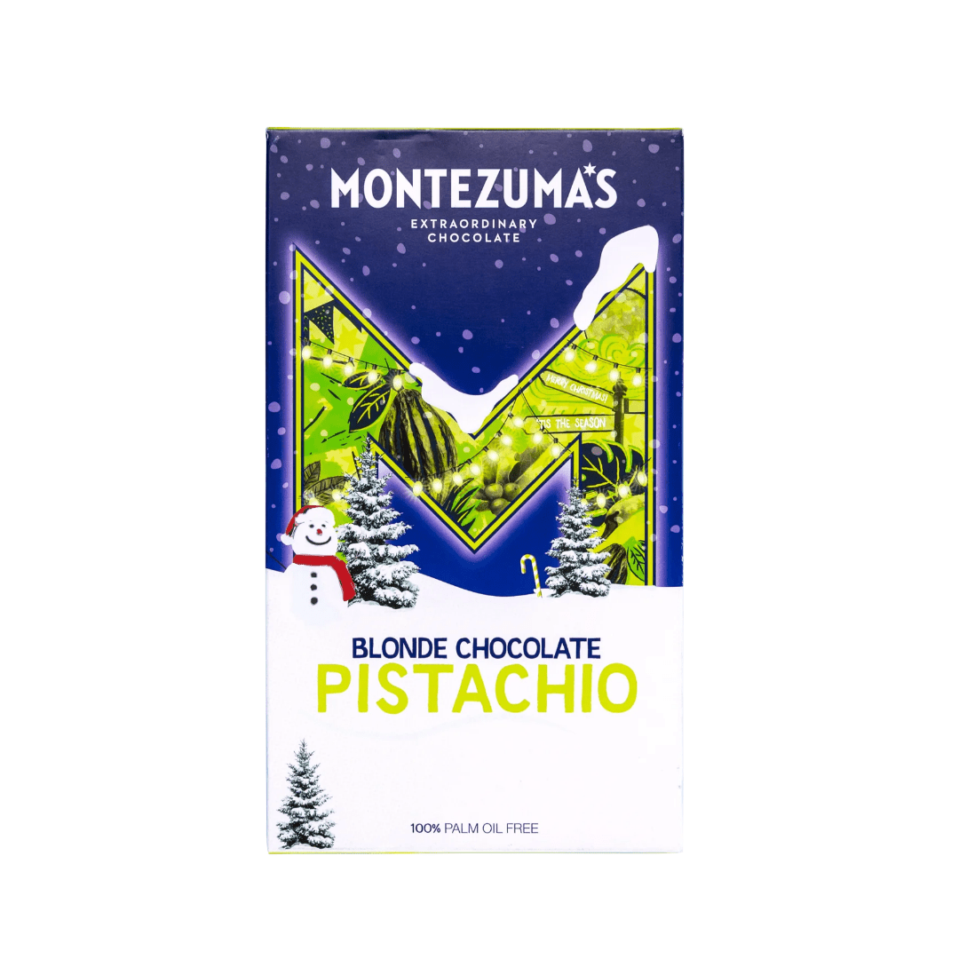 Montezuma's Blonde Chocolate Pistachio Crunch 300g - Earthfare Supermarket - 5061120530094