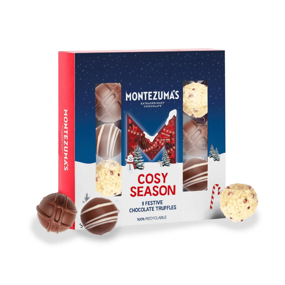Montezuma's Cosy Season Festive Chocolate Truffles 110g - Earthfare Supermarket - 5061120530209
