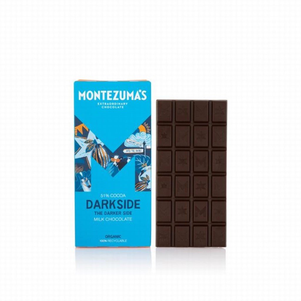 Montezuma's Dark Side Organic 51% Milk Chocolate - Earthfare Supermarket - 5060719920360