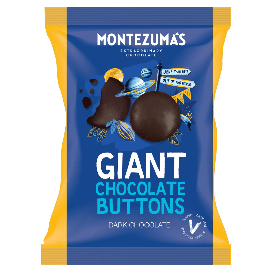 Montezuma's Giant Dark Chocolate Buttons - Earthfare Supermarket - 5060719928083