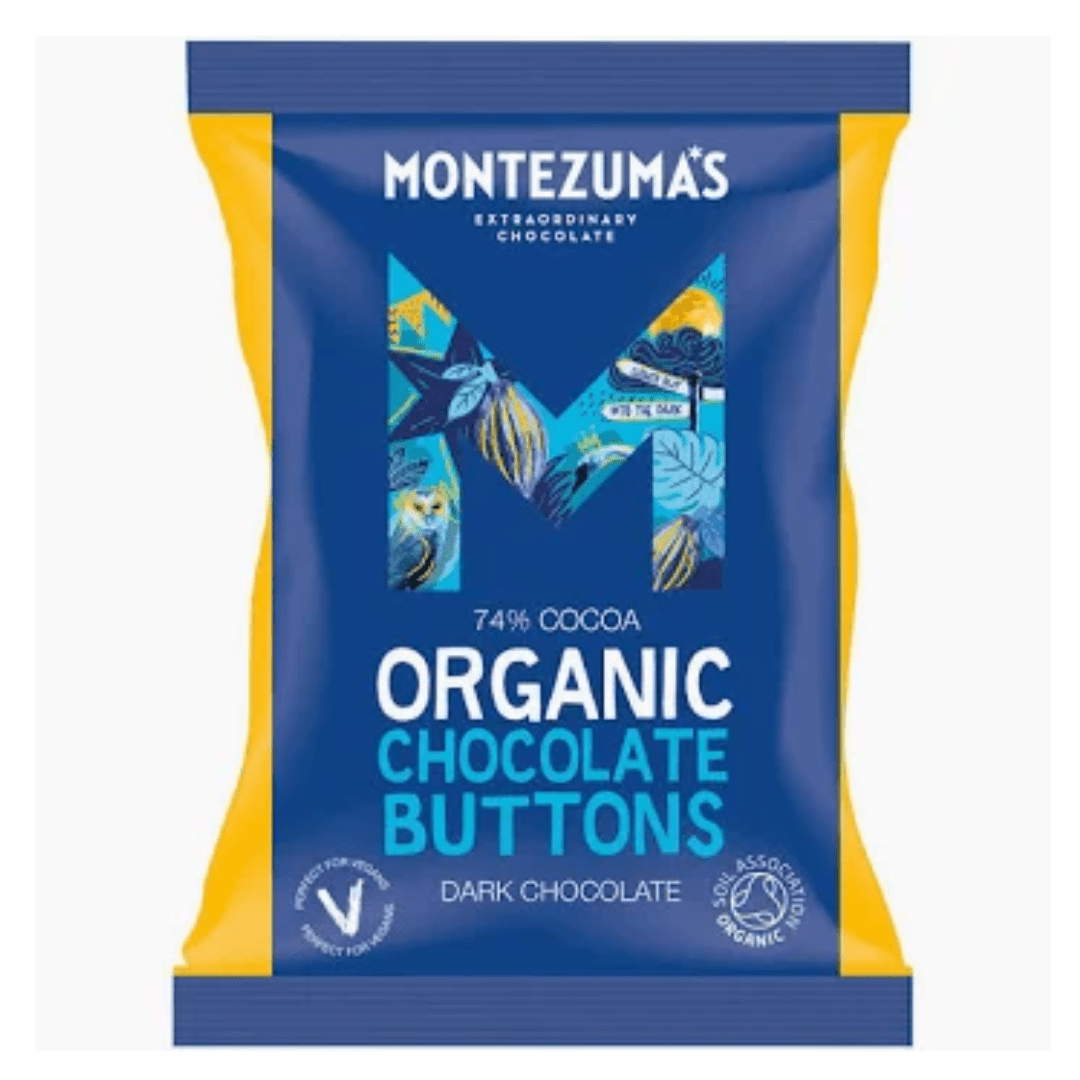 Montezuma's Organic 74% Dark Chocolate Buttons - Earthfare Supermarket - 5060719928021