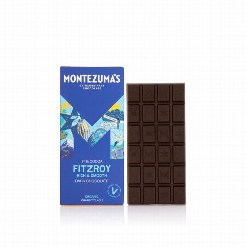 Montezuma's Organic Fitzroy 74% Dark Chocolate - Earthfare Supermarket - 5060065060017