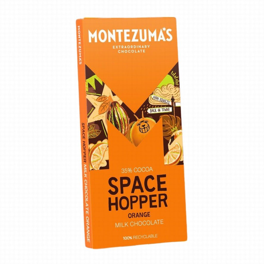 Montezuma's Space Hopper Milk Chocolate with Orange Bar - Earthfare Supermarket - 5060719926775