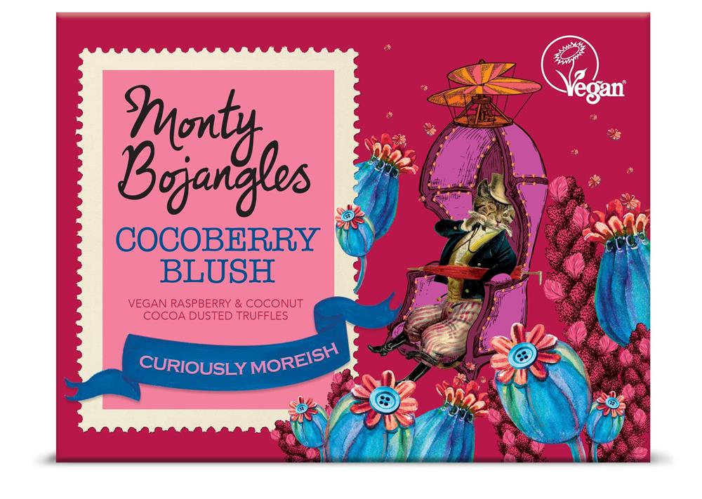 Monty Bojangles Cocoberry Blush Vegan Truffles - Earthfare Supermarket - 5060413268492