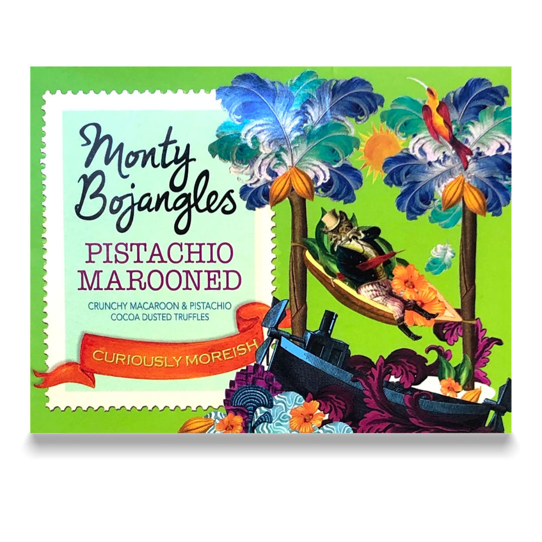 Monty Bojangles Pistachio Marooned Cocoa Dusted Truffles - Earthfare Supermarket - 5060413265729