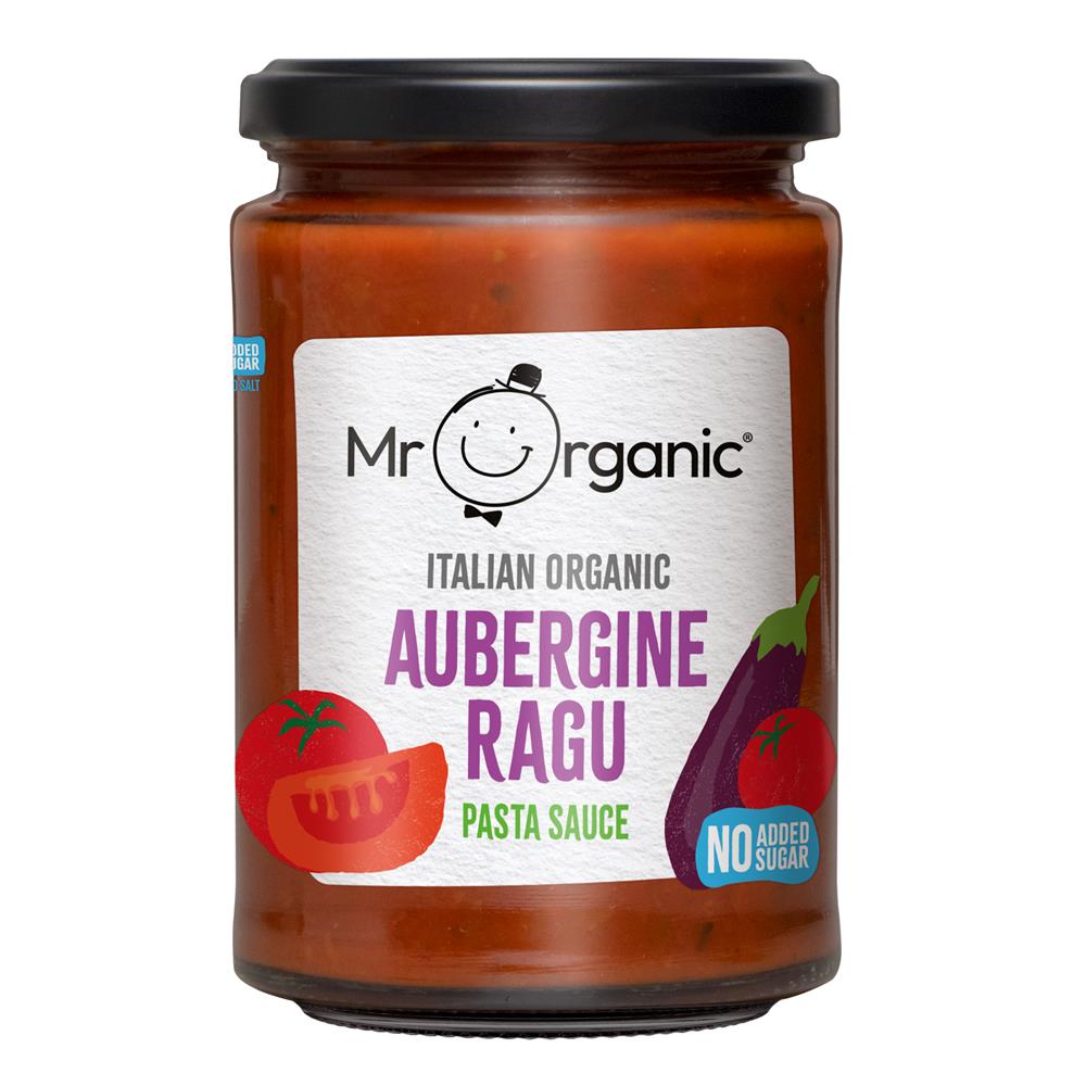 Mr Organic Aubergine Ragu Pasta Sauce 350g - Earthfare Supermarket - 5060178075076