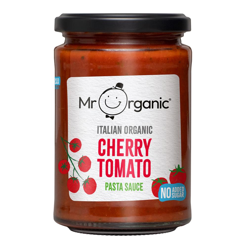 Mr Organic Authentic Italian Cherry Tomato Pasta Sauce 350g - Earthfare Supermarket - 5060178072914