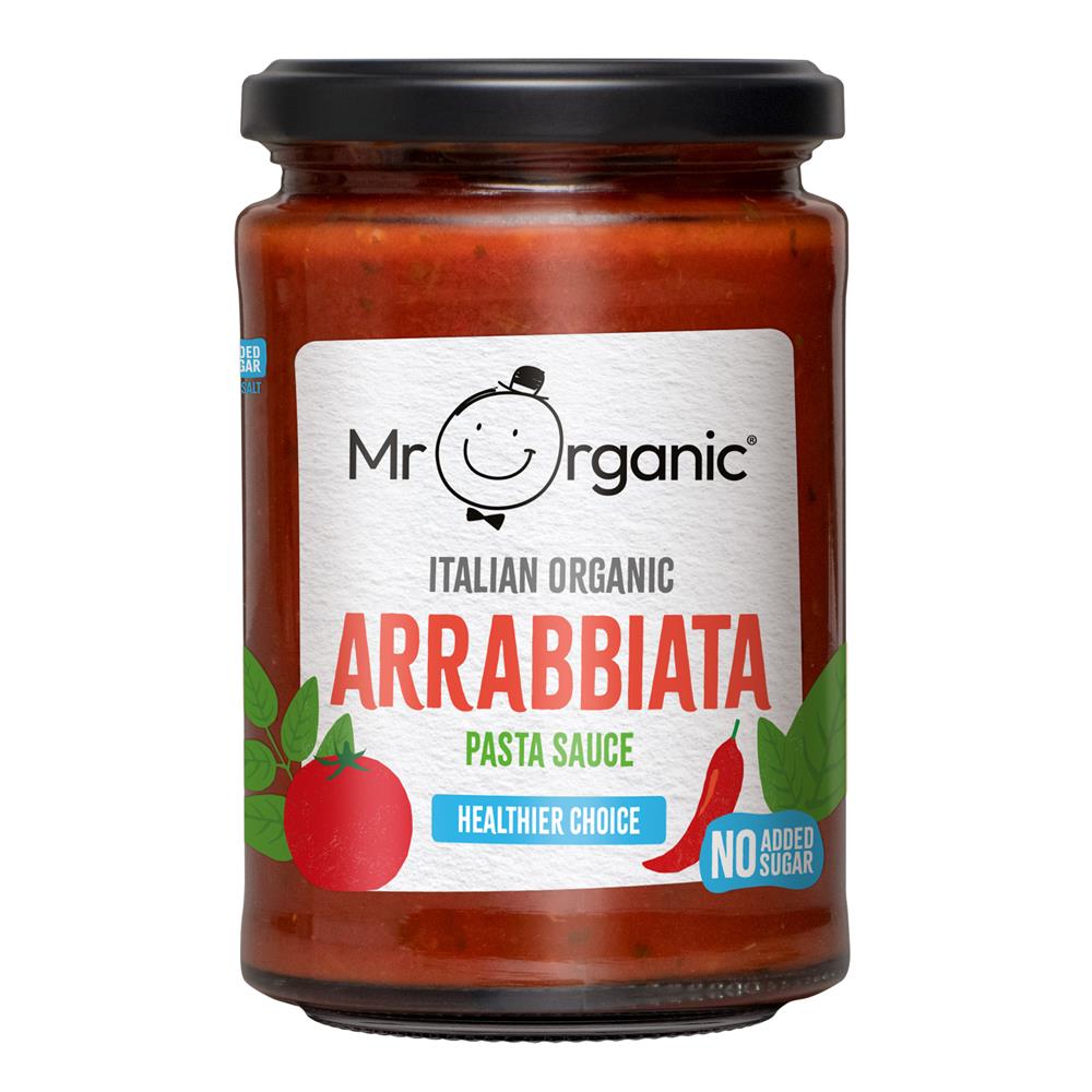 Mr Organic Healthier Choice Arrabbiata Pasta Sauce 350g - Earthfare Supermarket - 5060178072488