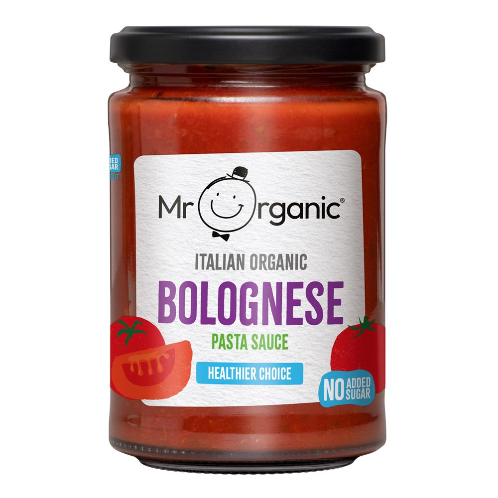 Mr Organic Healthier Choice Bolognese Pasta Sauce 350g - Earthfare Supermarket - 5060178070347