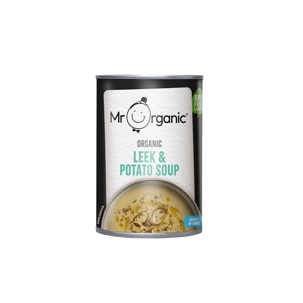 Mr Organic Leek & Potato Soup 400g - Earthfare Supermarket - 5060178075090